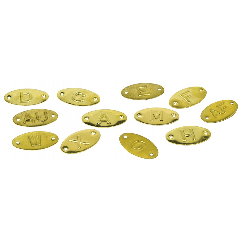 Médaillons laiton pour casiers, portes, clefs - Etigo