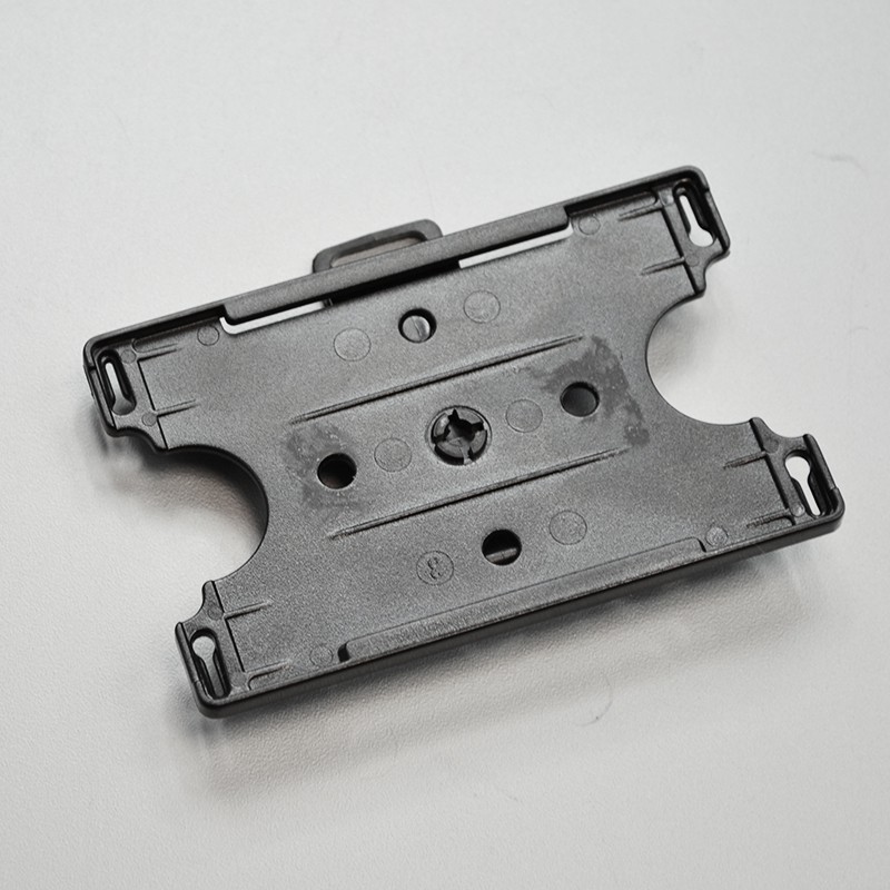 Rigid badge holder 2 way clip - Rigid badge holder
