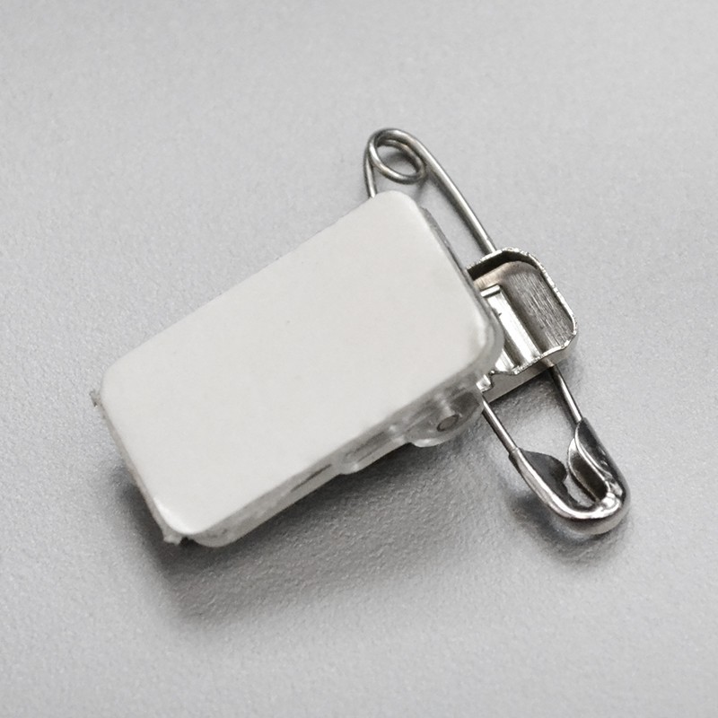 Clip croco + pin - basa adhesiva de 28 x 11 mm