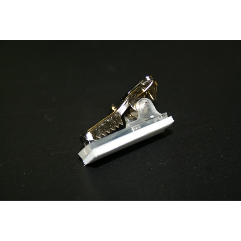 Clip croco + pin - base adhésive 28 x 11 mm - Clips d'accroche