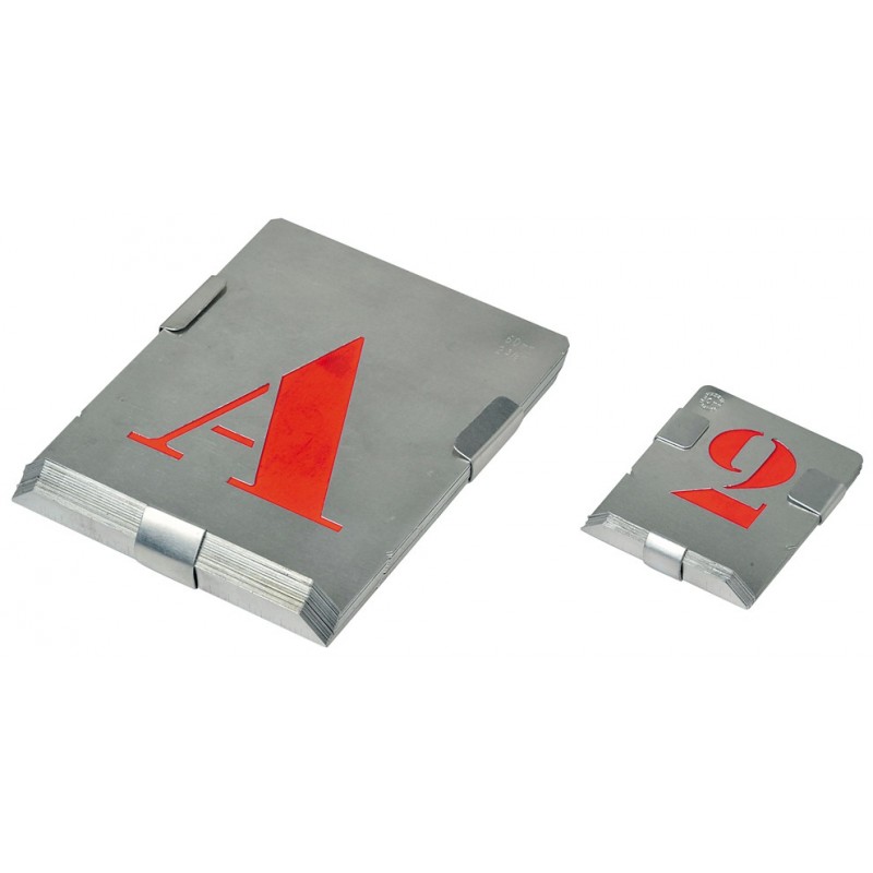 Stencils, 10 digits or 26 letters, identification items, Etigo