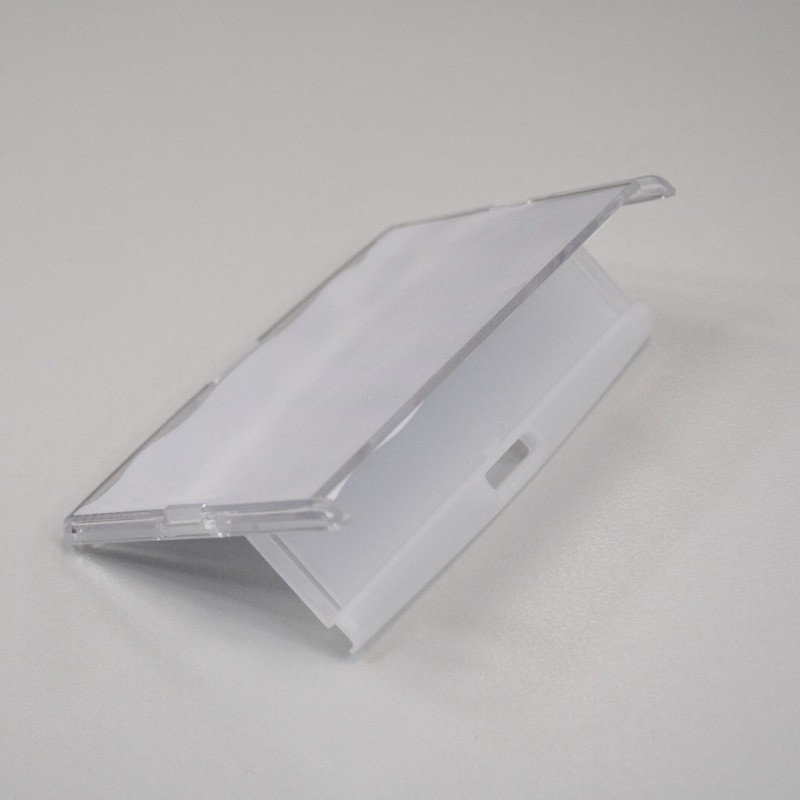 Transparent plastic badge holder / semi-opening | Etigo