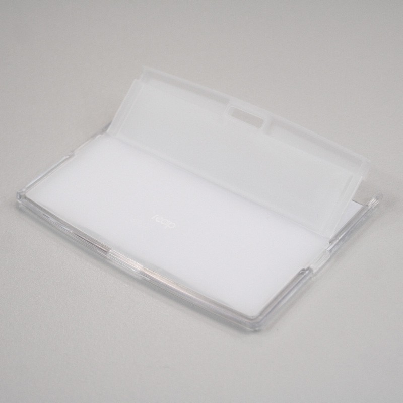 Porte badge transparent en plastique / semi ouverture | Etigo