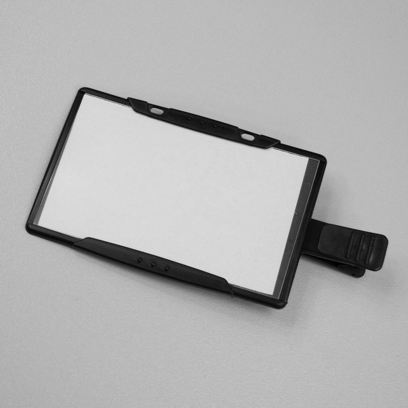 Porta placa rígida con pinza de cocodrilo - Etigo