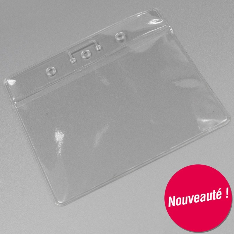 Porte badge souple avec double pochette | Etigo