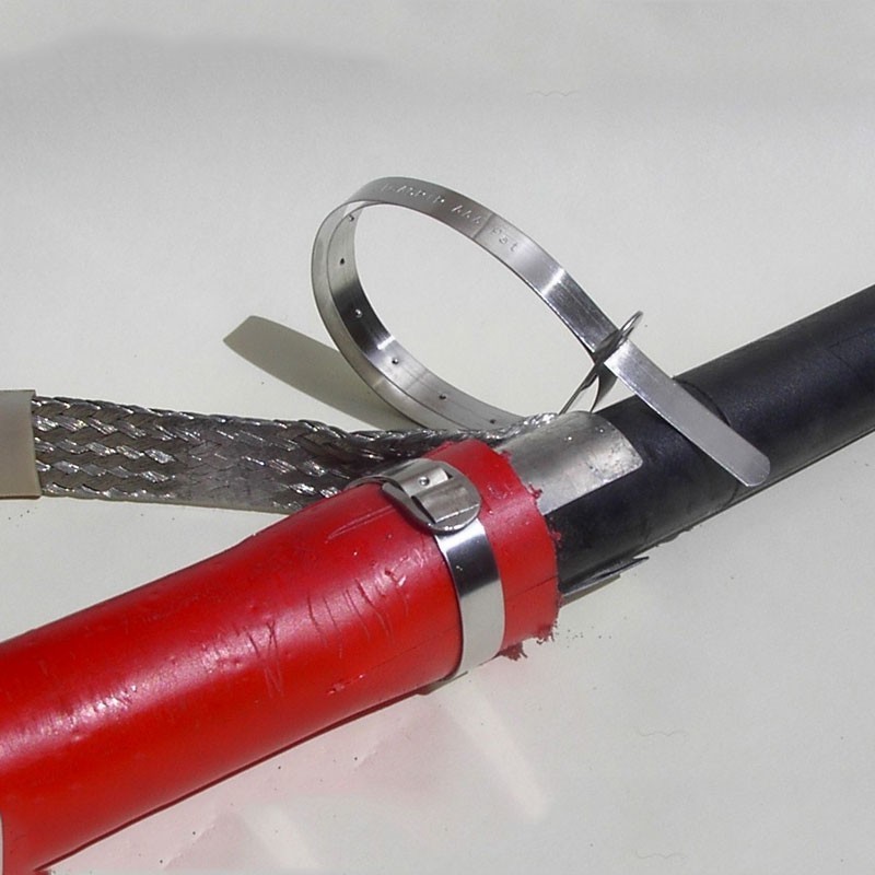 Collier de serrage inox à ligature anti-glissement - Etigo