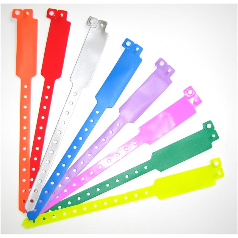 Pulsera de vinilo con zona de marcado / pulsera para eventos