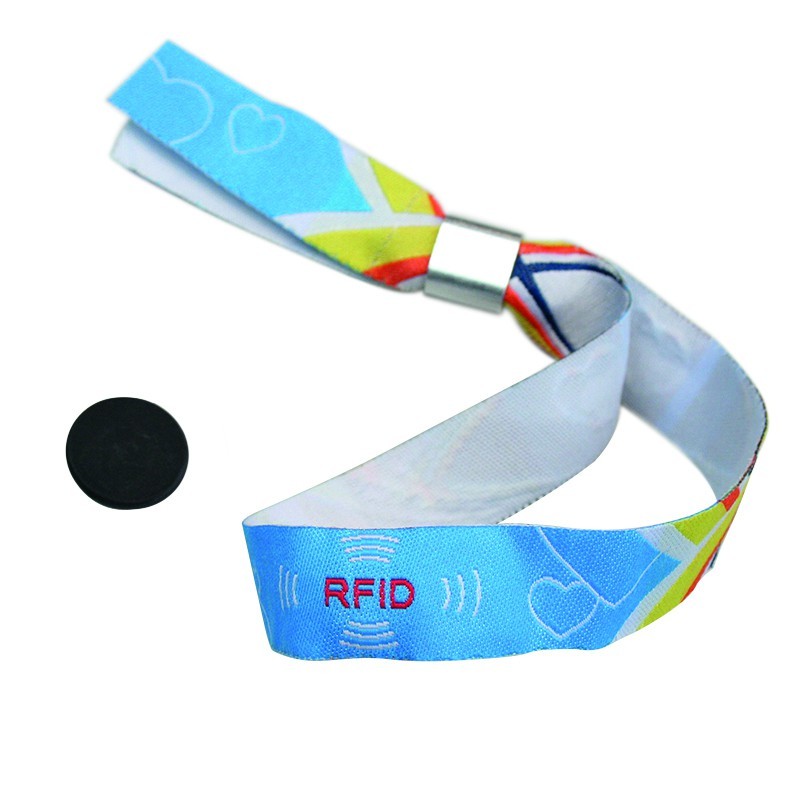 Bracelet tissu personnalisé avec puce RFID intégrée | Etigo