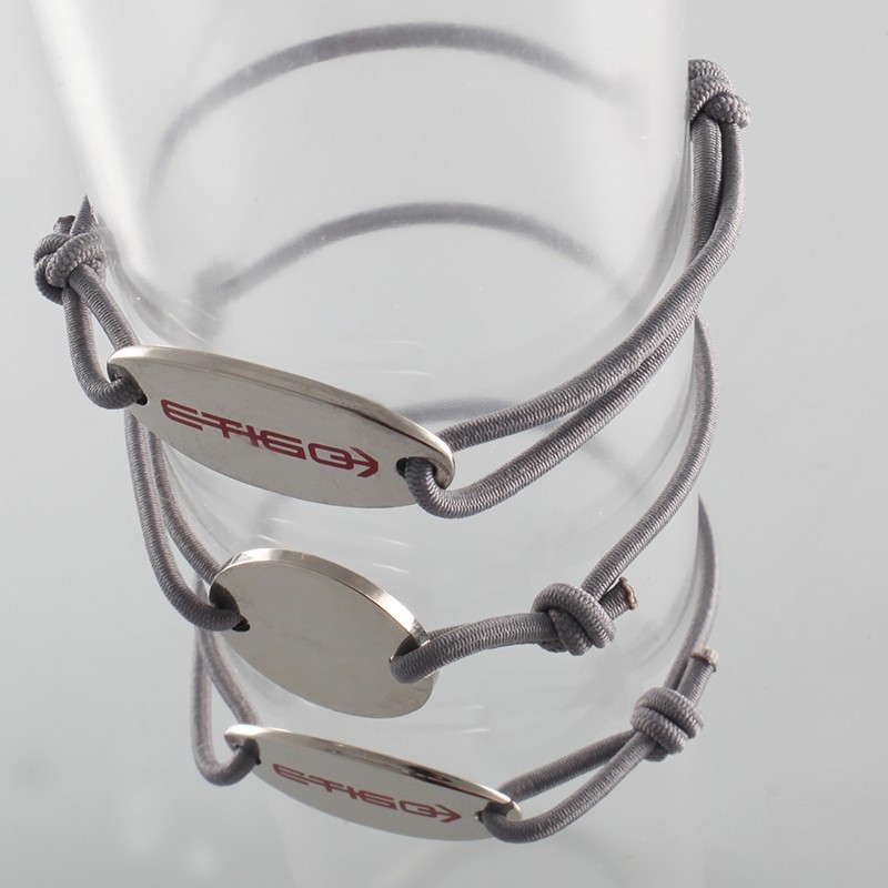 Bracelet publicitaire personnalisé : plaquette zinc | Etigo
