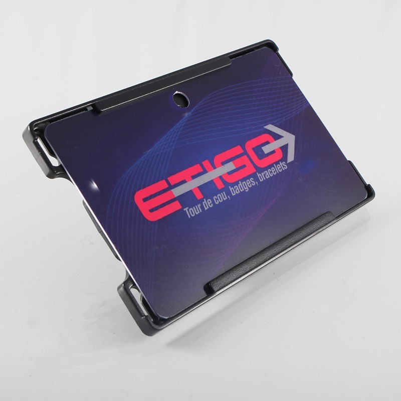 Porte Badge rigide CB 360° - Bracelet silicone - Porte badges rigide - Bracelet évènementiel -Etigo