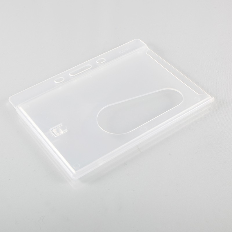 Porte badge rigide à glissière / plastique transparent  | Etigo