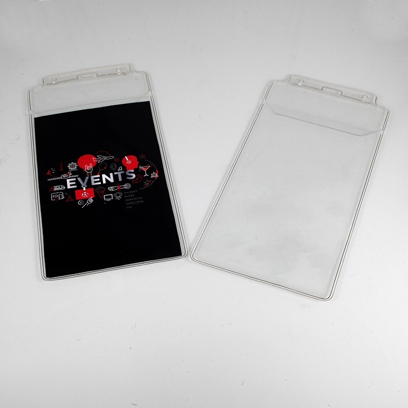 Porte badges souple 105x197 mm avec rabat -Etigo