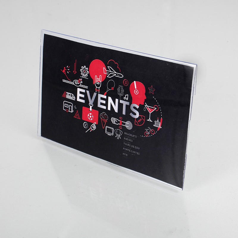 Porte badge souple en vinyle : 113 x 85 millimètres | Etigo