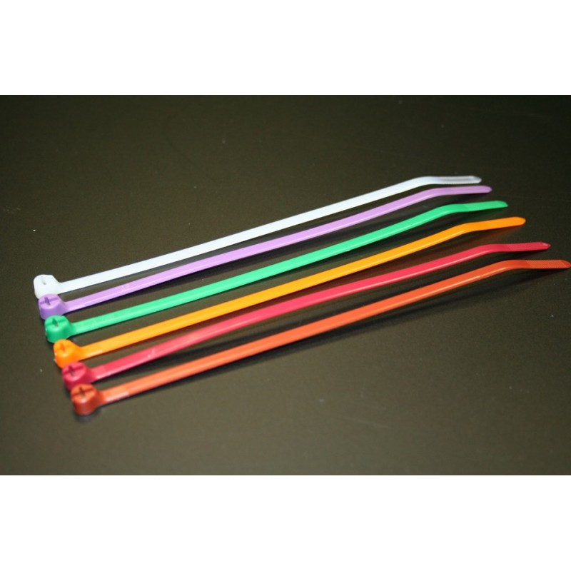 Cable ties with metallic tooth - All these plastic ties resist very ...