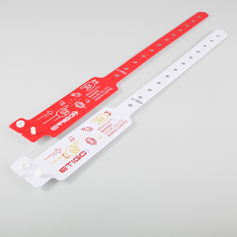 Vinyl wristband with marking area / event wristband