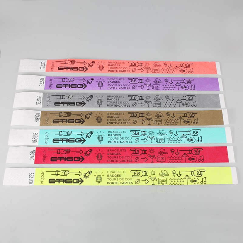 Pulsera Tyvek para eventos con cierre adhesivo | Etigo