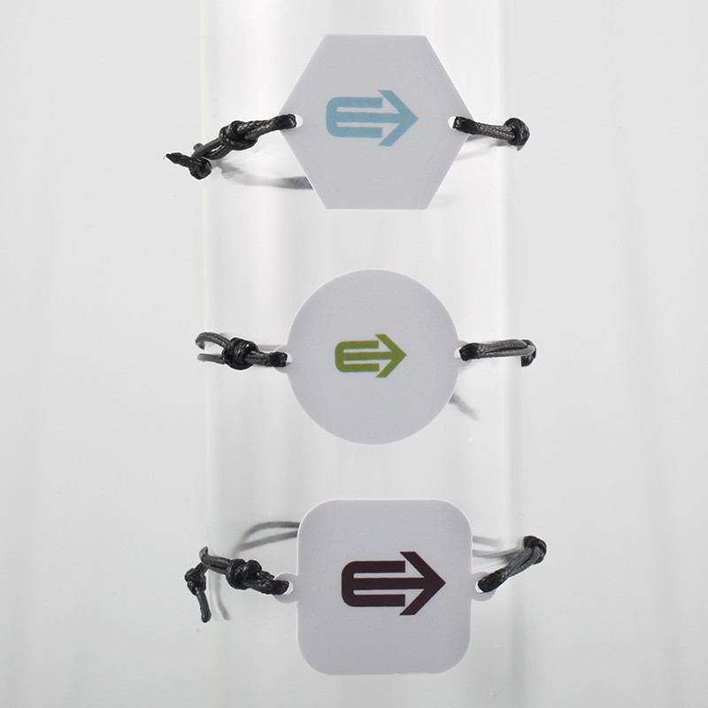 Bracelet avec plaquette RFID et cordon tressé Gift | Etigo