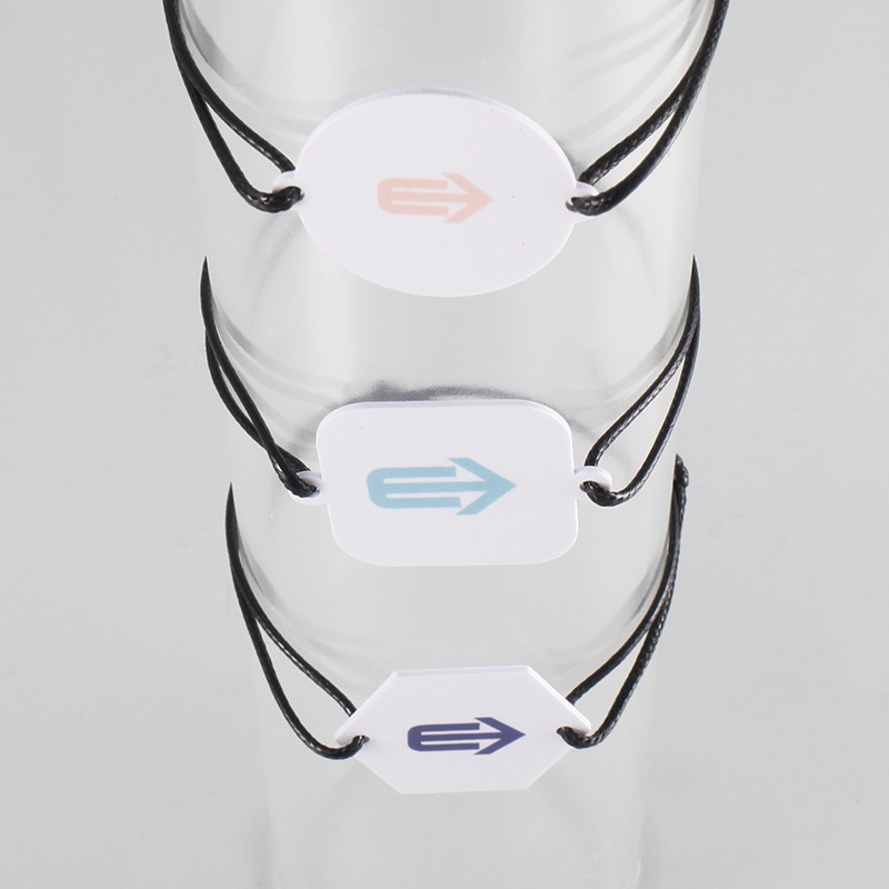 Bracelet avec plaquette RFID et cordon tressé Gift | Etigo