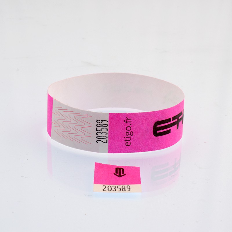 Pulsera Tyvek con cupón desmontable / eventos | Etigo