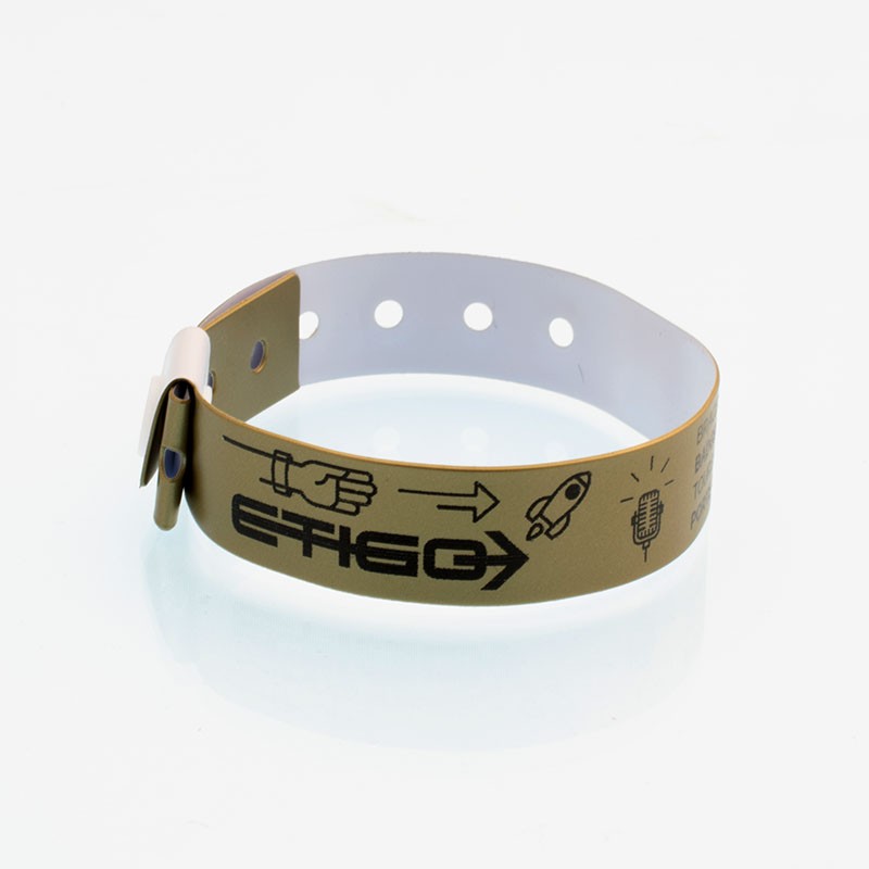Pulsera vinilo- pulsera de plastico - pulseras personalizdas