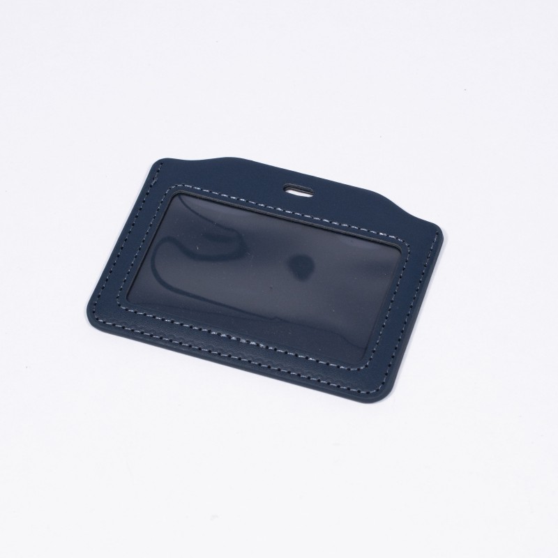 Porte badge format CB, souple, aspect cuir - Etigo