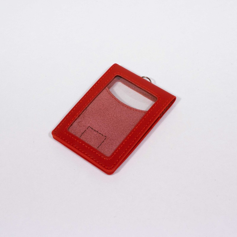 Leather badge holder