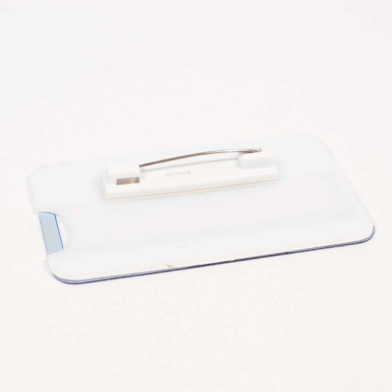 Customizable PVC name tag 75x40mm