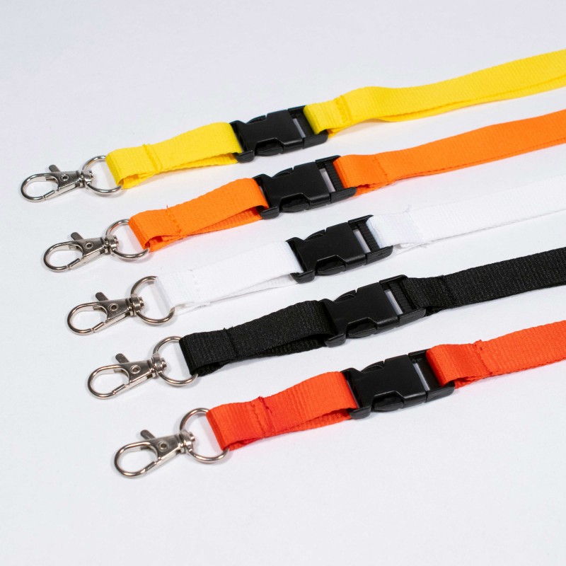 Standard Carabiner Blank Lanyard + Detachable Buckle