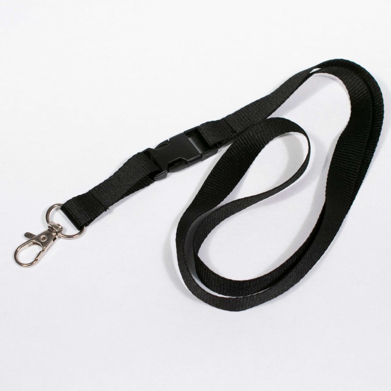 Standard Carabiner Blank Lanyard + Detachable Buckle