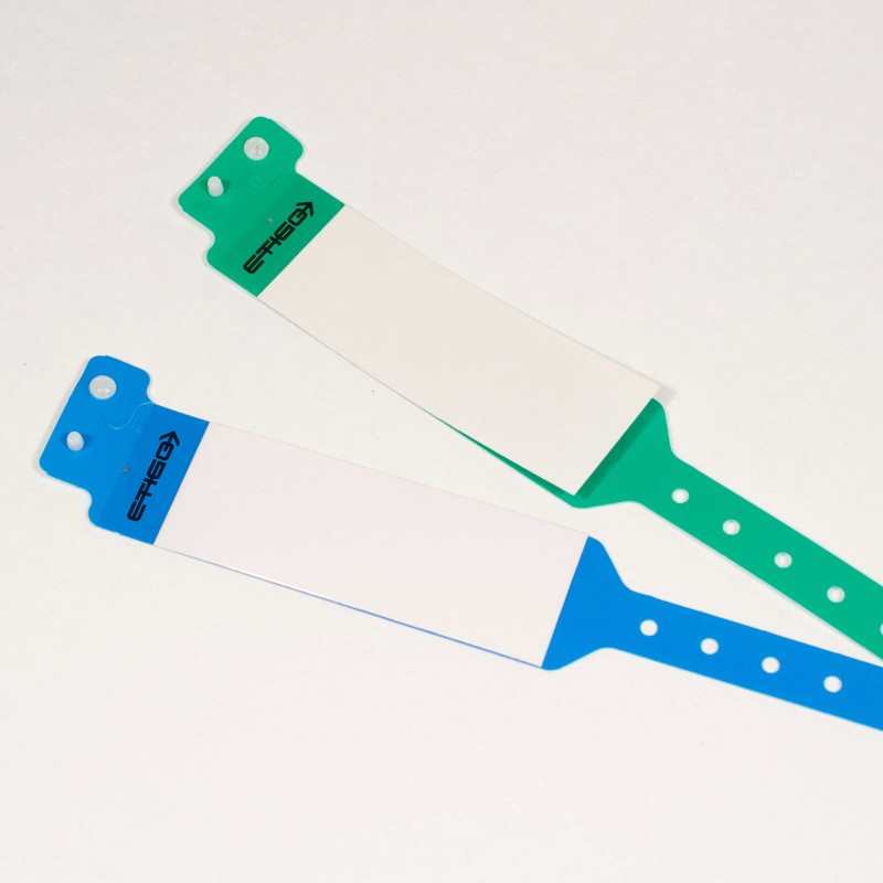 Bracelet adulte hôpital à rabat personnalisable