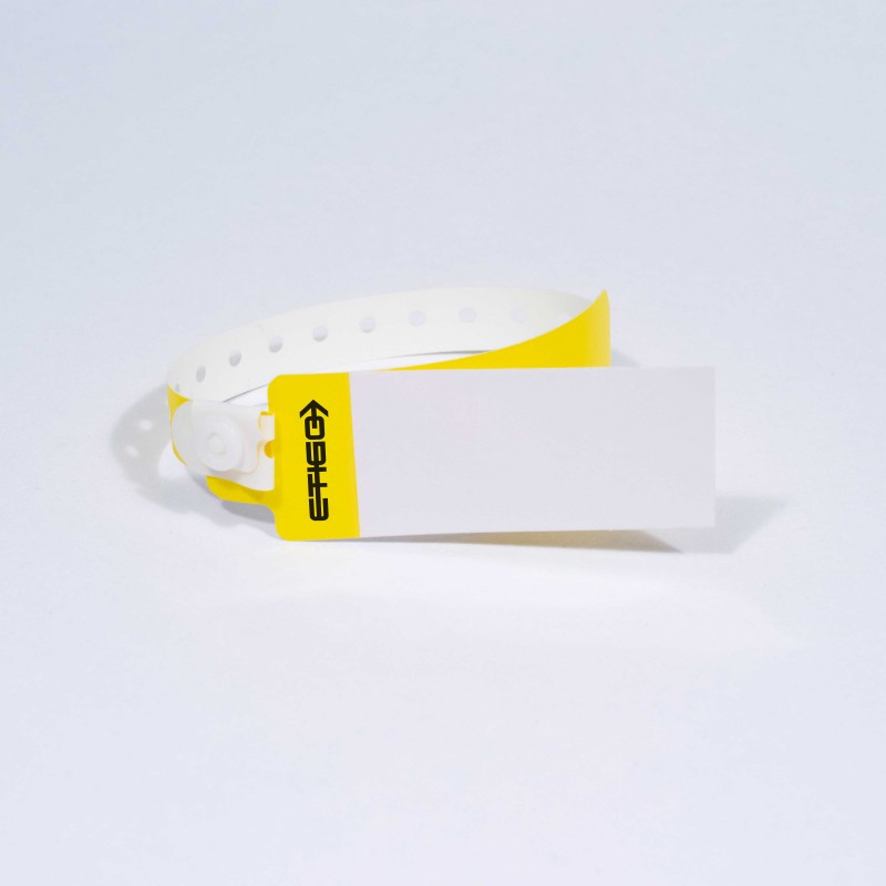 Bracelet adulte hôpital à rabat personnalisable