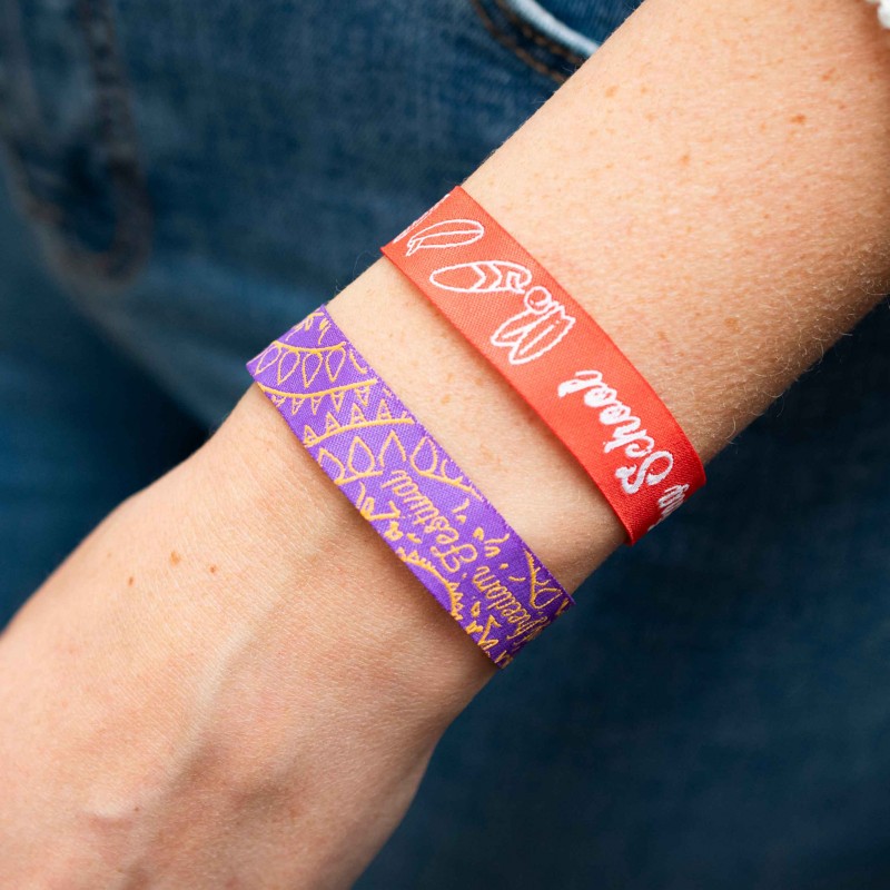 Pulsera de tela - pulsera de tela personalizada