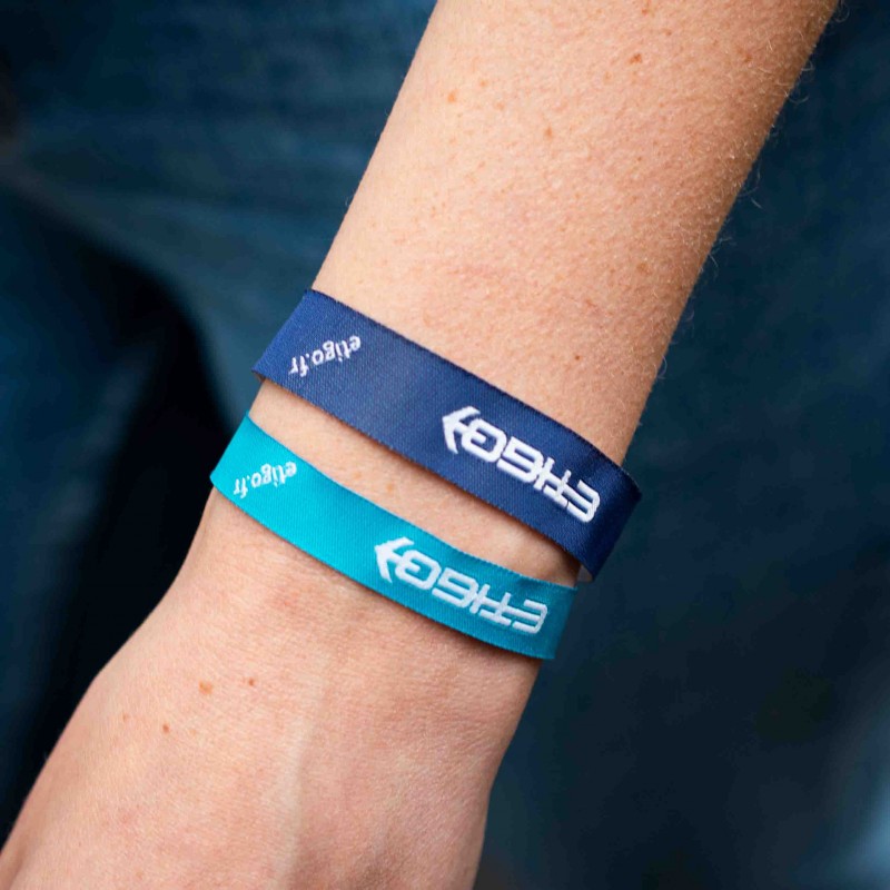 Customised fabric wristband for events, large size| Etigo
