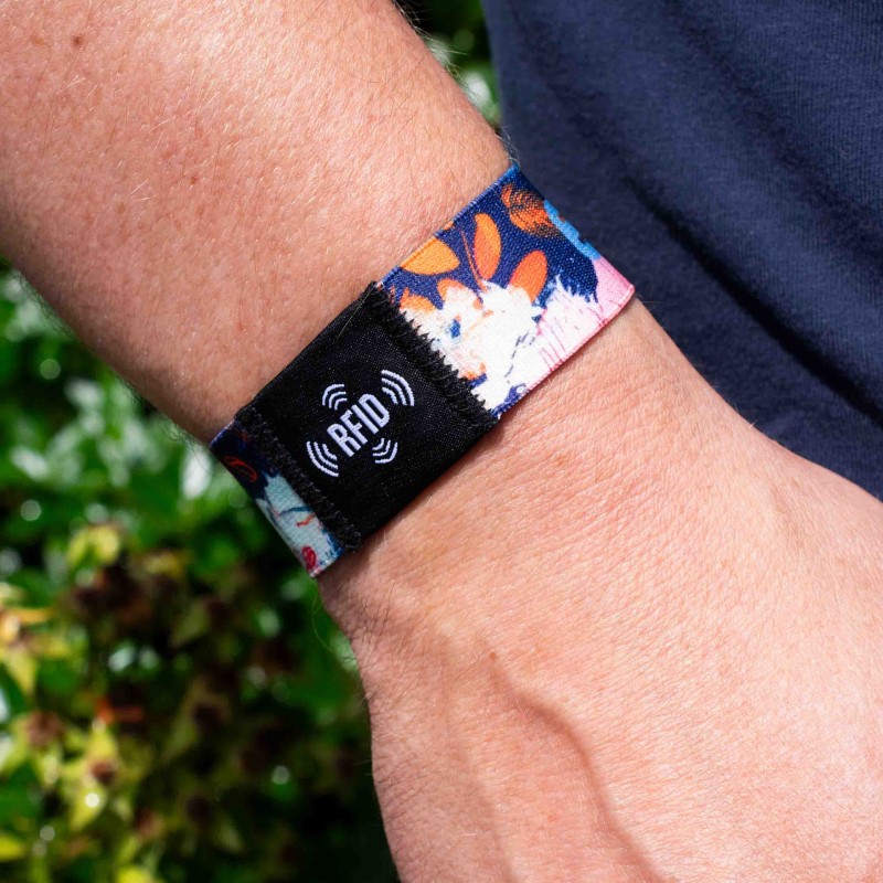 Bracelet Elastique RFID porté