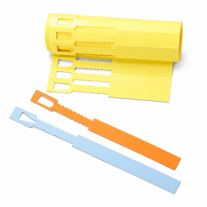 PVC labels with notches - Plastic identification - Etigo