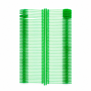 Clothes tag attachment for textile gun / Colour green