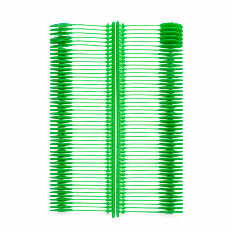 Clothes tag attachment for textile gun / Colour green