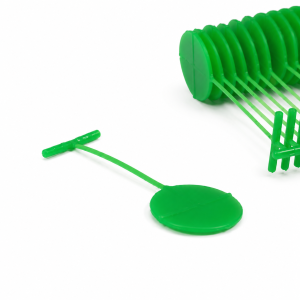 Clothes tag attachment for textile gun / Colour green