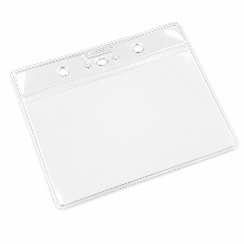 Porte badge souple avec double pochette | Etigo