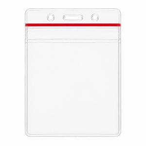 Portatarjetas flexible de vinilo transparente formato vertical - Etigo