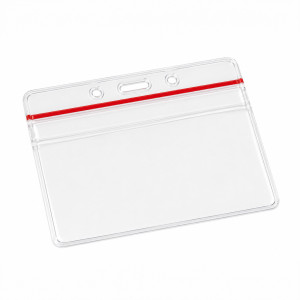 Flexible badge holder with protective flap : format cb | Etigo