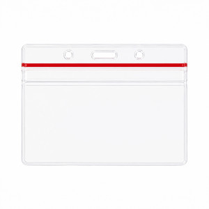 Flexible badge holder with protective flap : format cb | Etigo