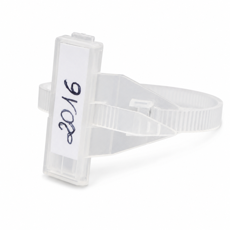 Collier de serrage plastique réutilisable avec platine ouvrable