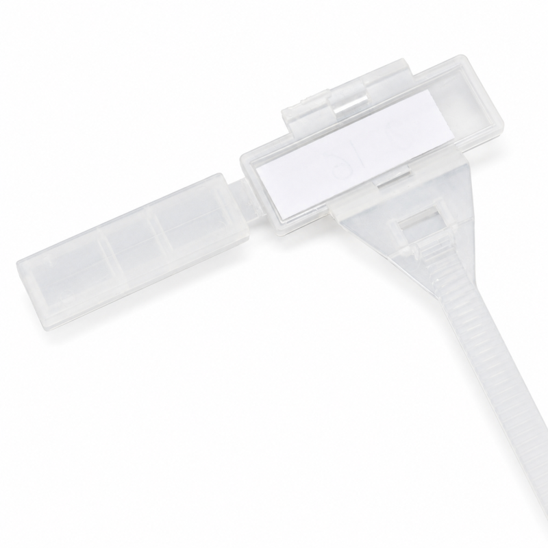 Collier de serrage plastique réutilisable avec platine ouvrable