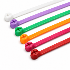 Lien de serrage plastique avec insert métallique : 6.9 mm