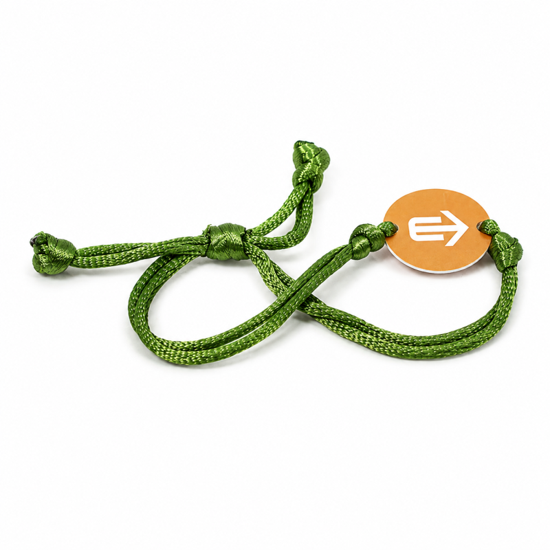 Bracelet avec plaquette RFID et cordon tressé Gift | Etigo