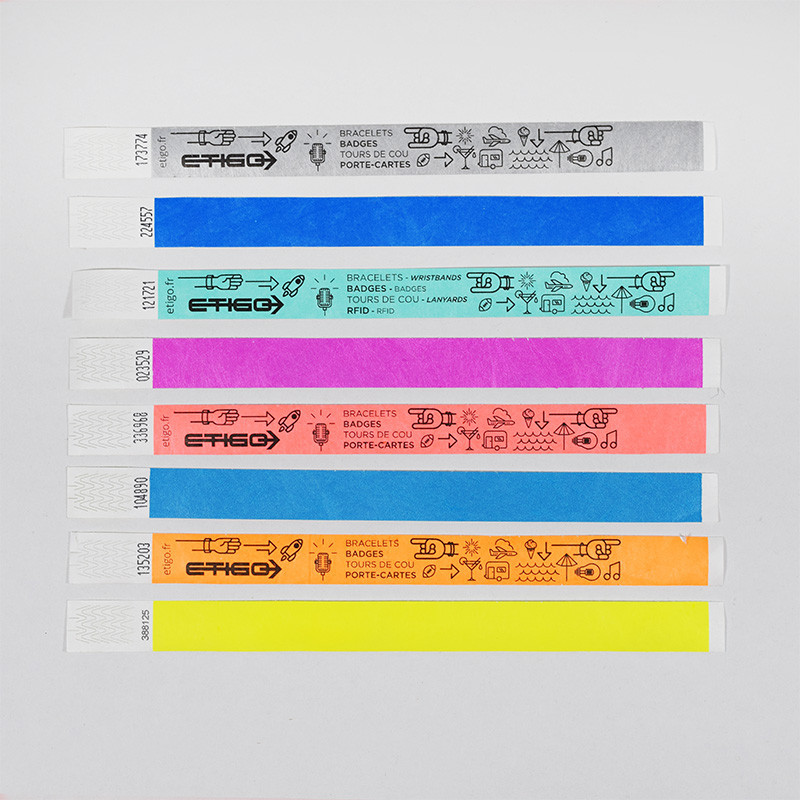 Tyvek event wristband with adhesive closure | Etigo