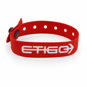 Customised fabric wristband with integrated RFID chip | Etigo
