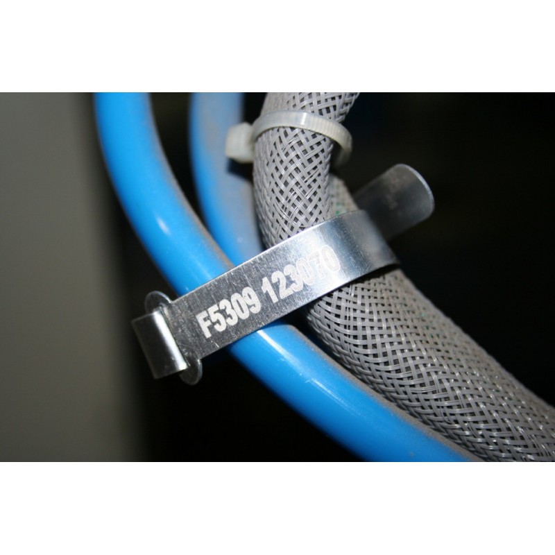 Customisable aluminium cable tie - Etigo