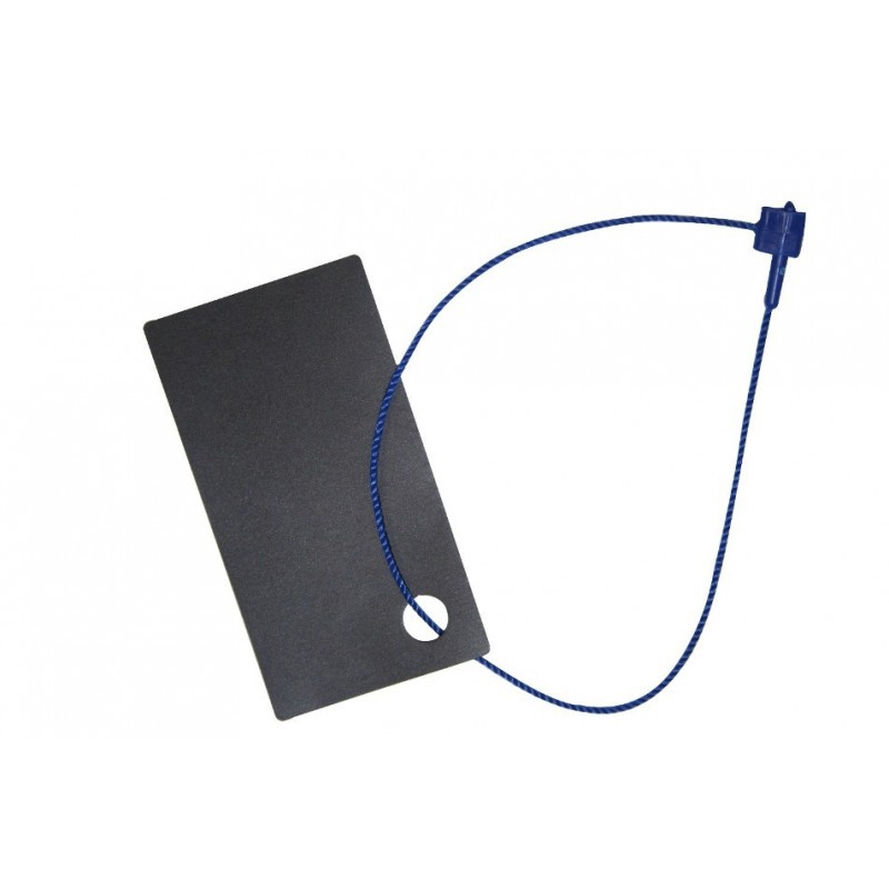 Manual label attachment: coloured fabric cord - Etigo